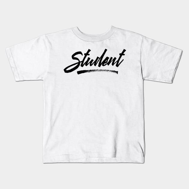 University Studying Uni Study Student College Kids T-Shirt by dr3shirts